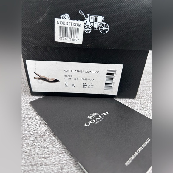 EUC Coach leather sling back flats size 8 - Picture 4 of 13